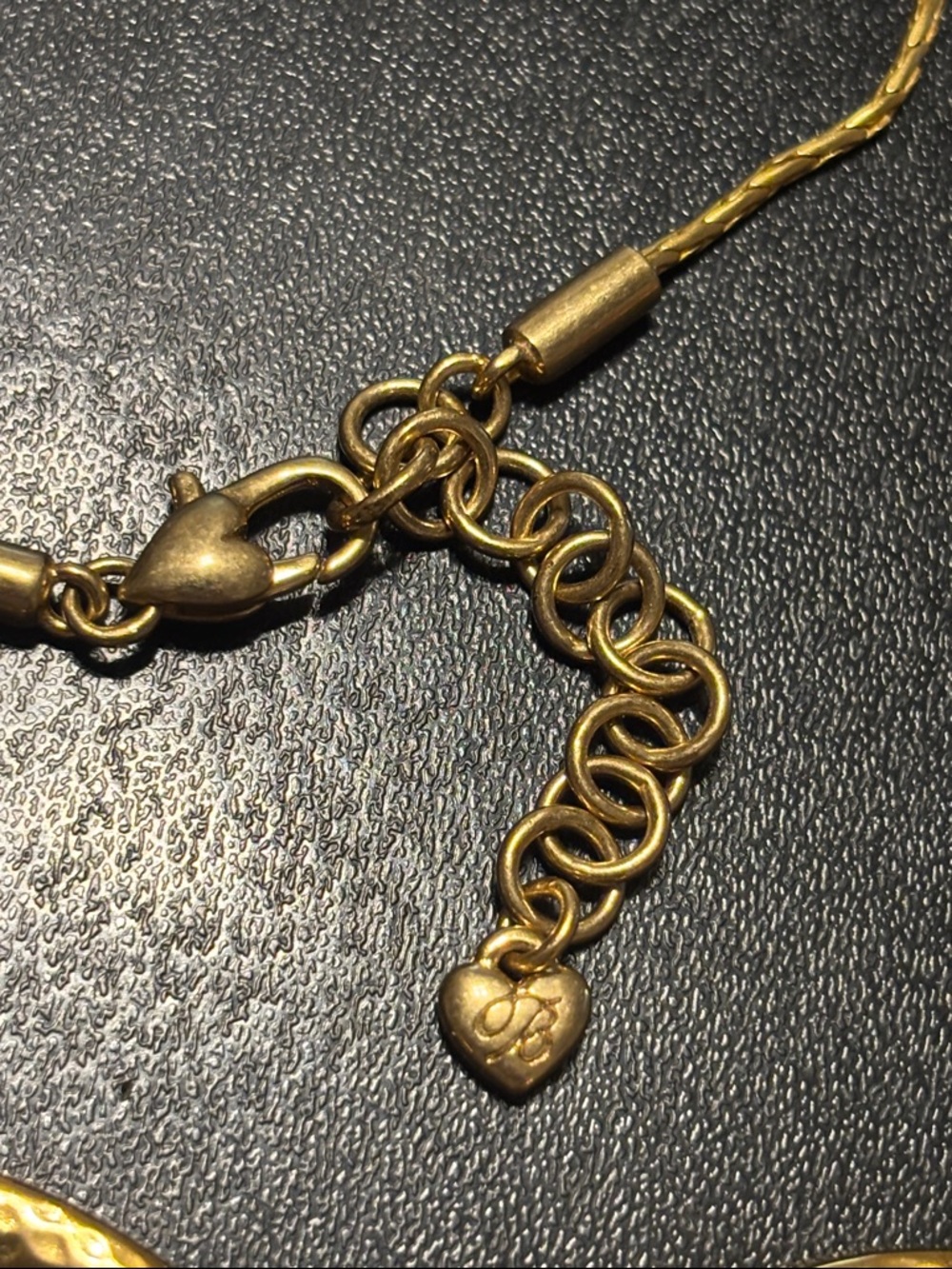 Brighton Hammered Gold Scroll Necklace - Versailles Royale Knowledge Is Power - Picture 3 of 11